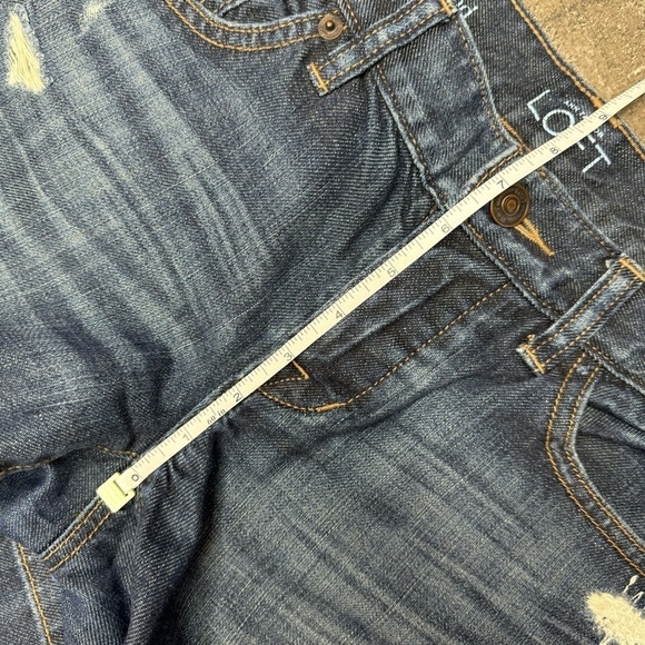 Loft Distressed Boyfriend Jean size 25/0 - Picture 9 of 13